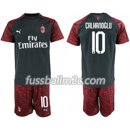 Fußballtrikots AC Mailand Calhanoglu 10 Kinder Ausweich Trikotsatz 2018-2019 Fußballtrikots AC Mailand Calhanoglu 10 Kinder Ausweich Trikotsatz 2018-2019